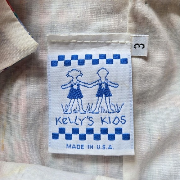 Kelly's Kids Monogrammed Sam Plaid Romper Boat Applique Size 3 Vintage One Piece - Picture 5 of 9
